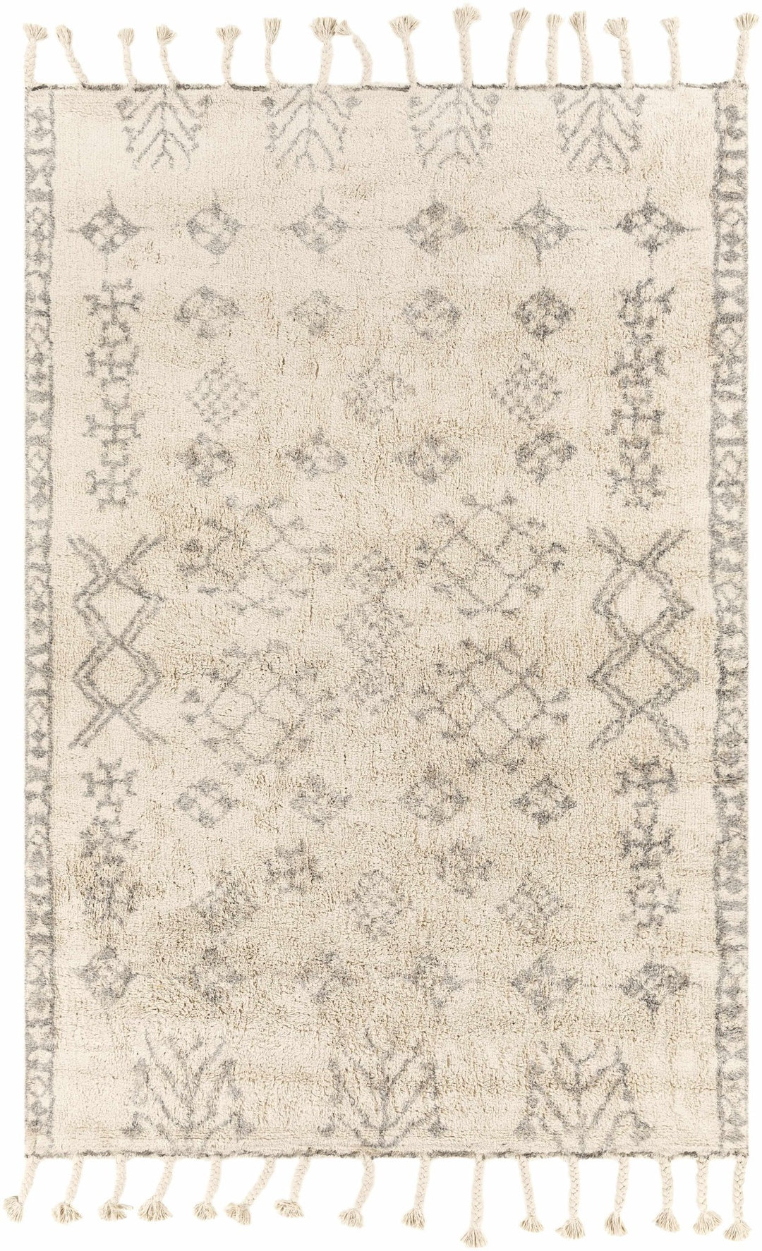 Lebeau Ivory Modern Geometrical Design Hand Woven Area Rug - The Rug Decor