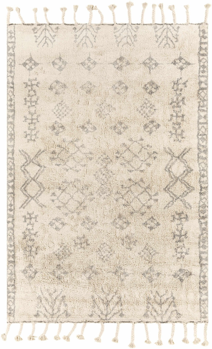 Lebeau Ivory Modern Geometrical Design Hand Woven Area Rug - The Rug Decor