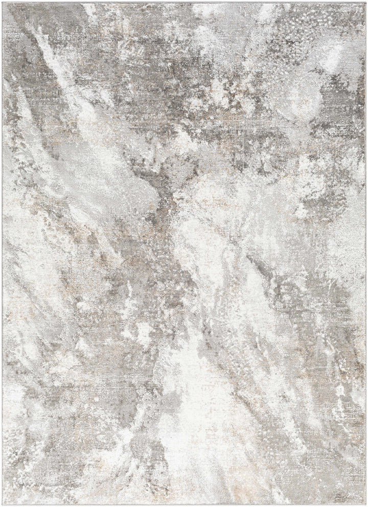 Leganes Ivory And Gray Modern Abstract Design Area Rug