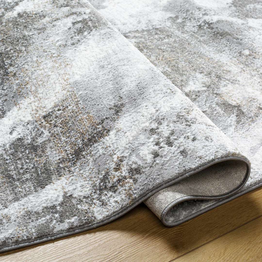 Leganes Ivory And Gray Modern Abstract Design Area Rug