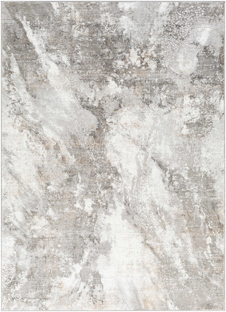 Leganes Ivory And Gray Modern Abstract Design Area Rug - The Rug Decor