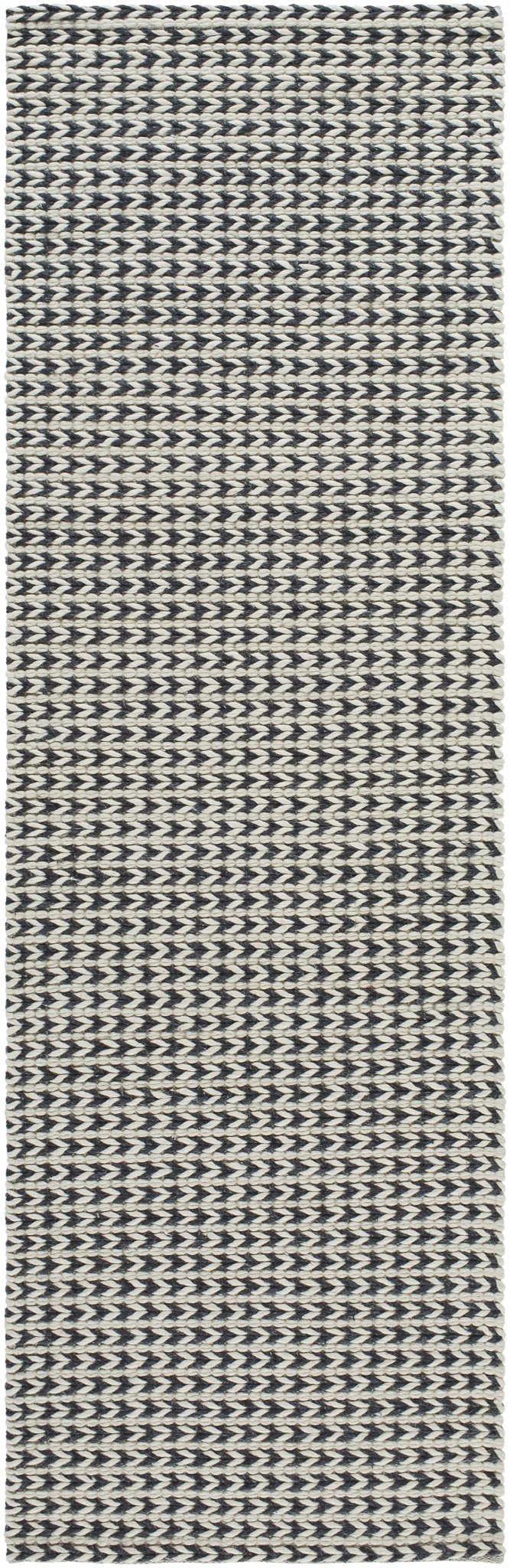 Lenci Black And White Contemporary Style Hand Woven Area Rug - The Rug Decor