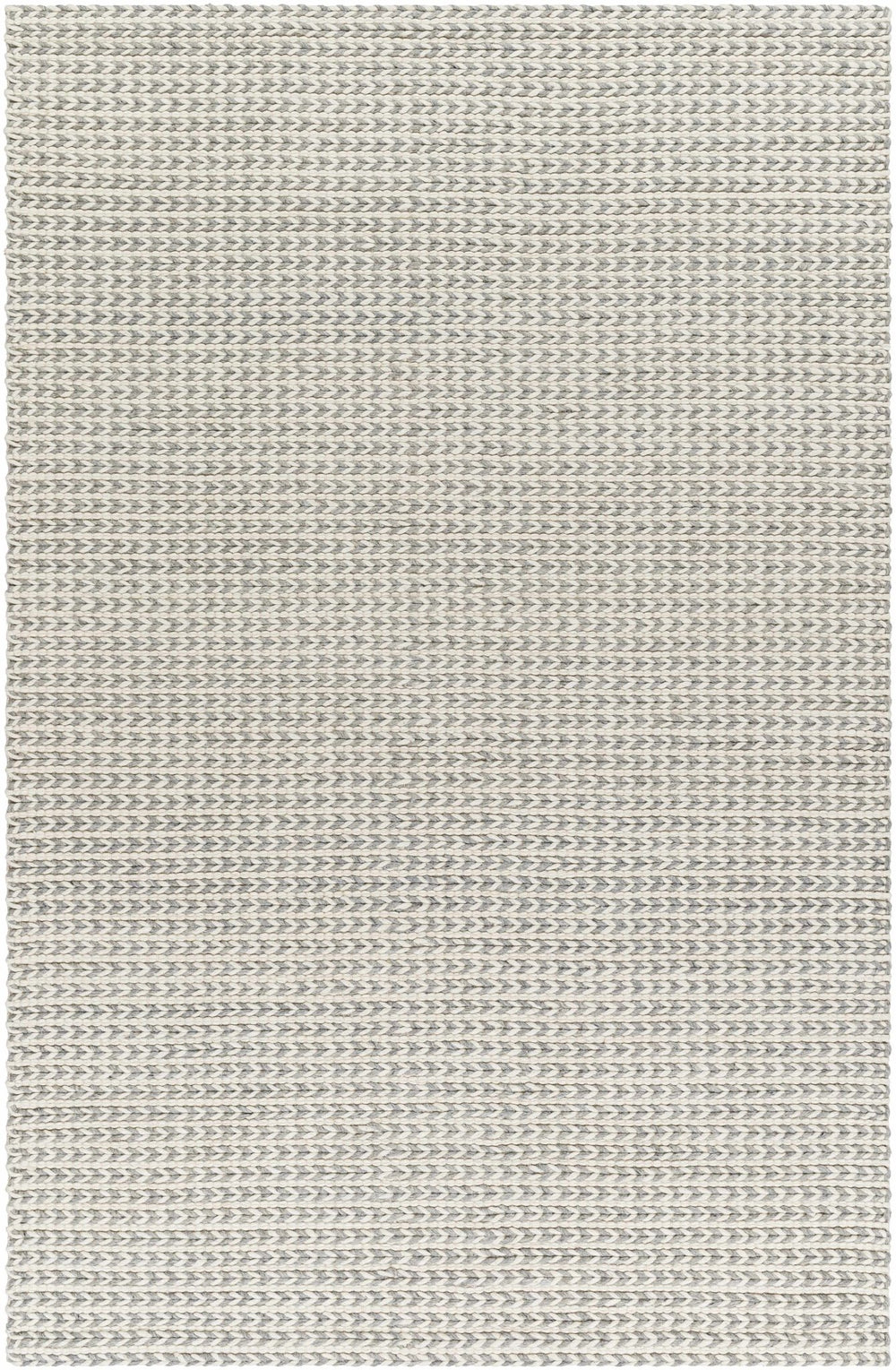 Lenci Modern Style Beige And Gray Hand Woven Wool Area Rug - The Rug Decor