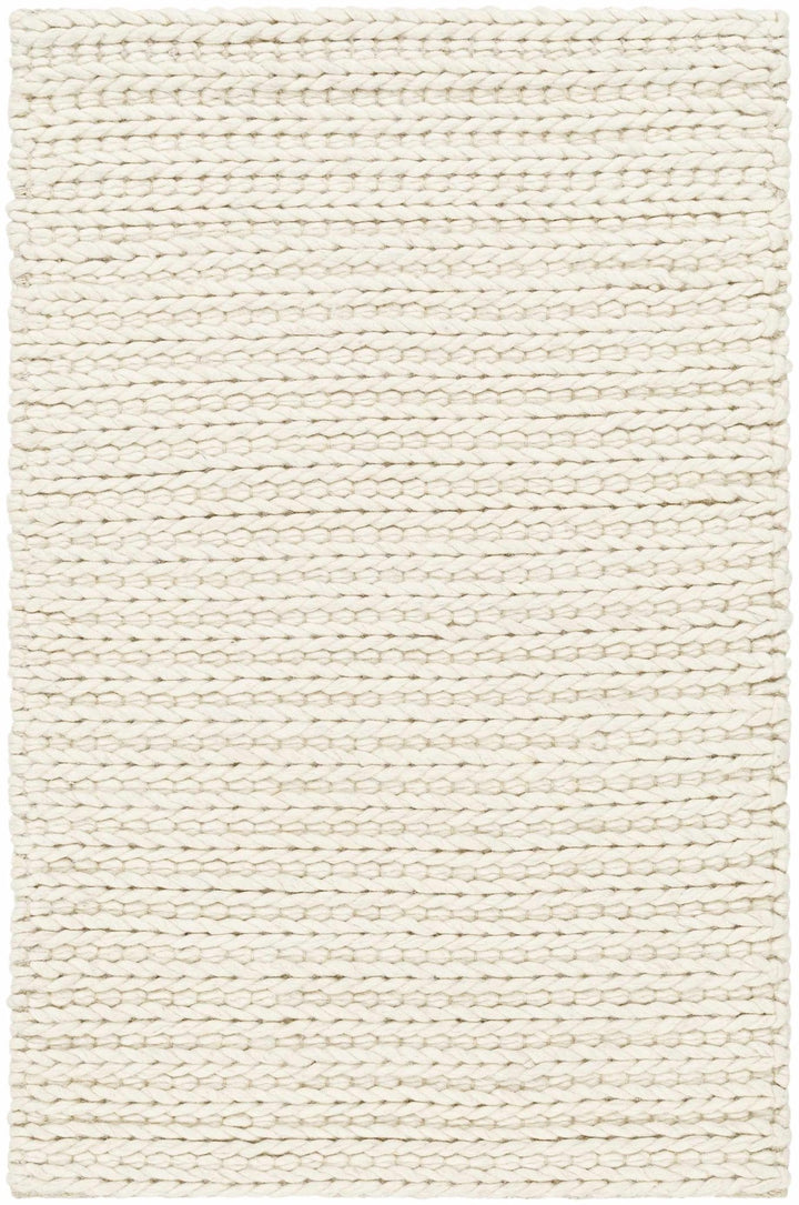 Lenci Modern Style Ivory Hand Woven Wool Area Rug - The Rug Decor