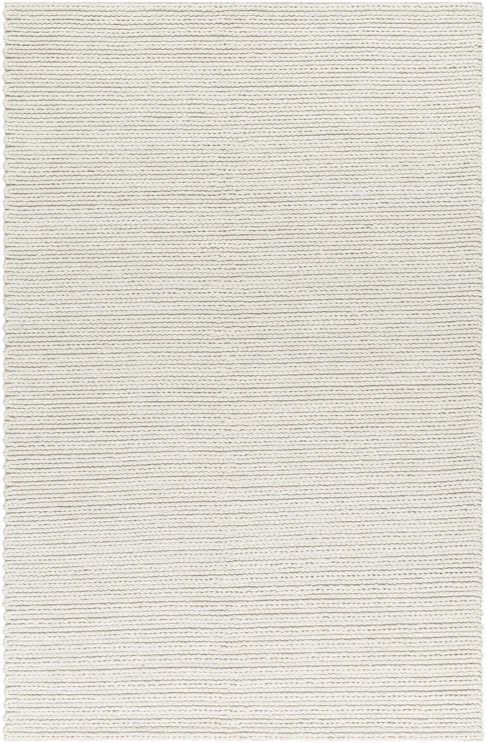 Lenci Modern Style Ivory Hand Woven Wool Area Rug - The Rug Decor