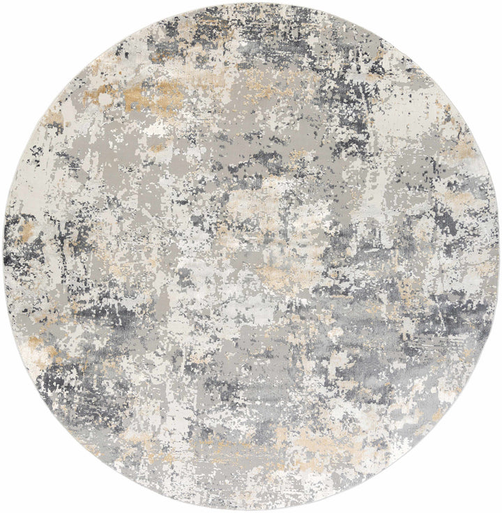 Lenzburg Modern Abstract Design Gray And Ivory Area Rug