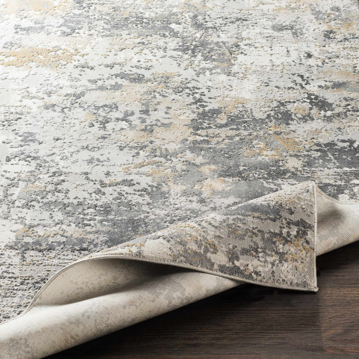 Lenzburg Modern Abstract Design Gray And Ivory Area Rug