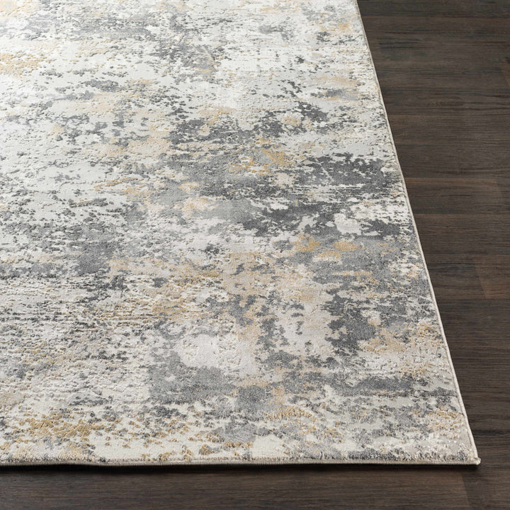 Lenzburg Modern Abstract Design Gray And Ivory Area Rug