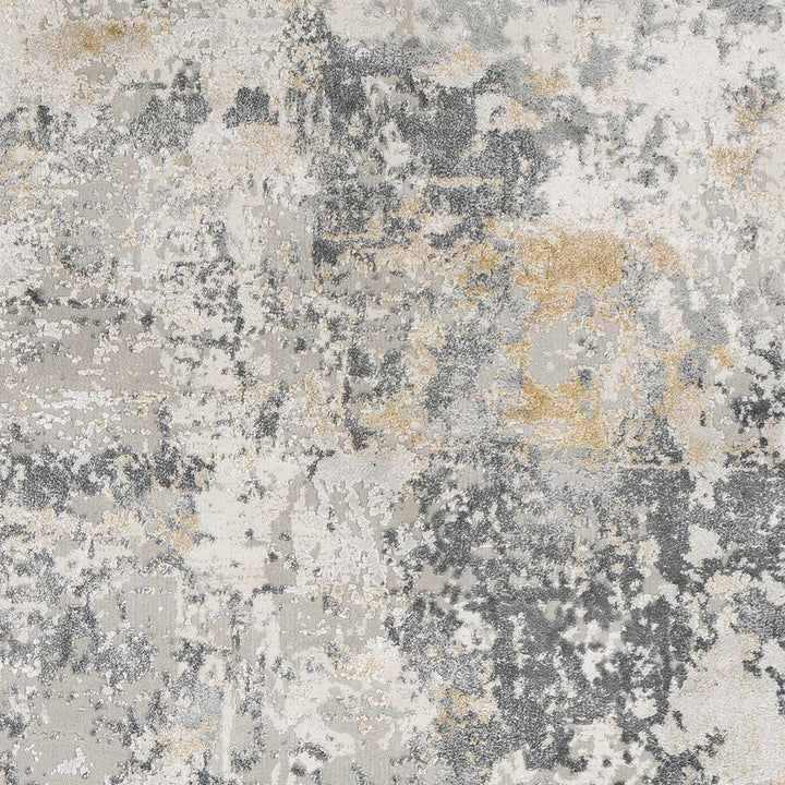Lenzburg Modern Abstract Design Gray And Ivory Area Rug