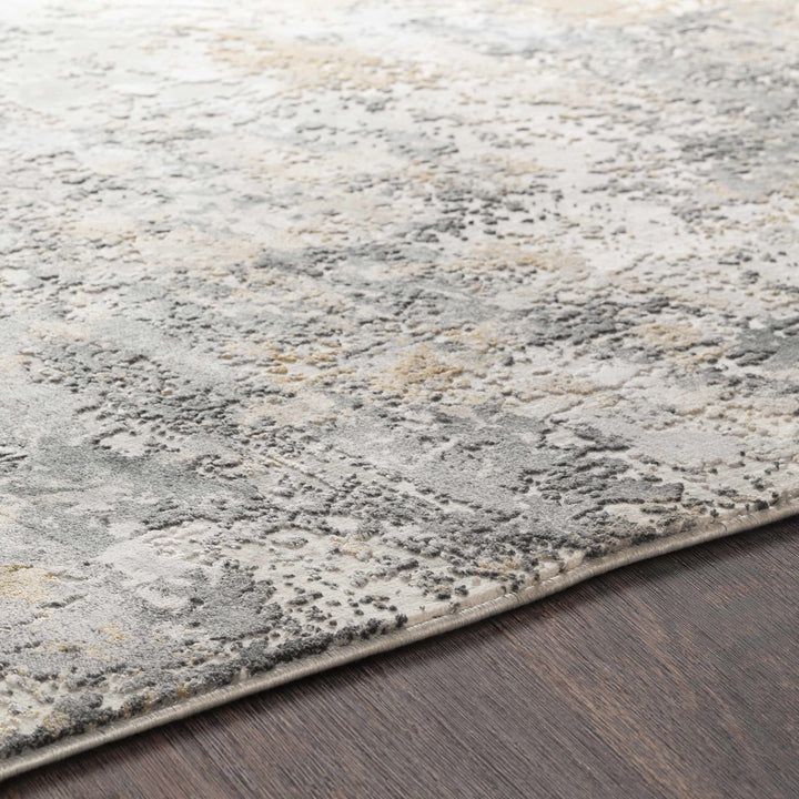 Lenzburg Modern Abstract Design Gray And Ivory Area Rug