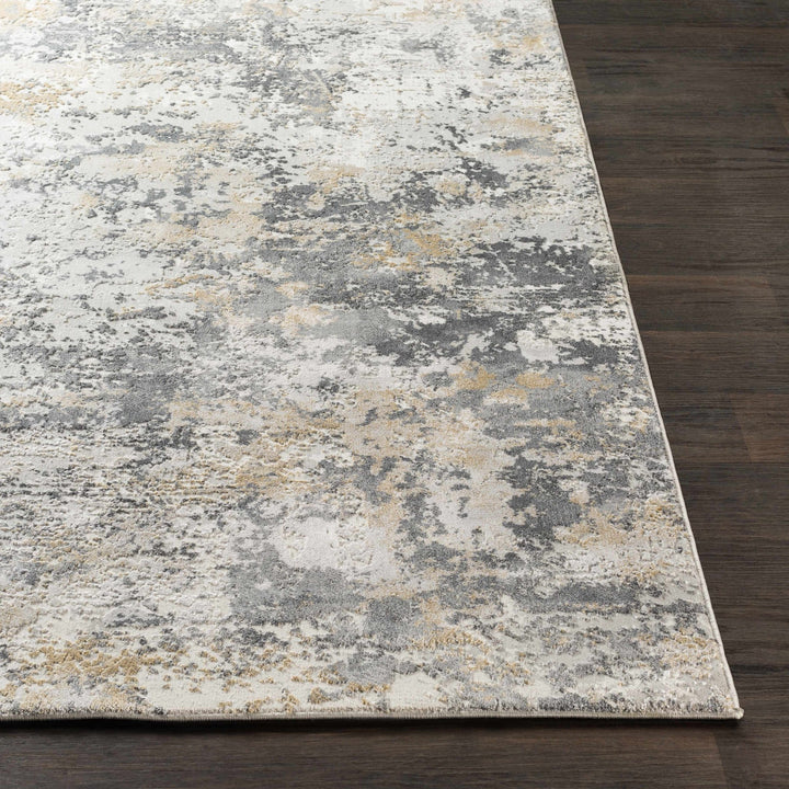 Lenzburg Modern Abstract Design Gray And Ivory Area Rug - The Rug Decor