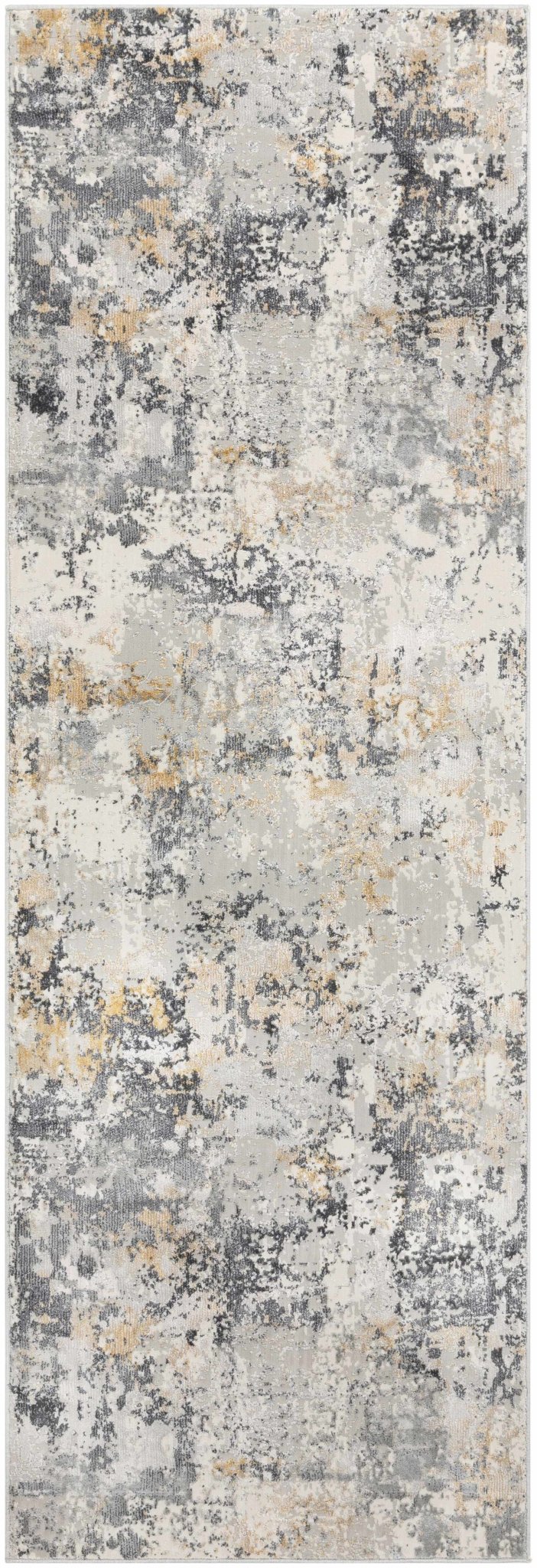 Lenzburg Modern Abstract Design Gray And Ivory Area Rug - The Rug Decor