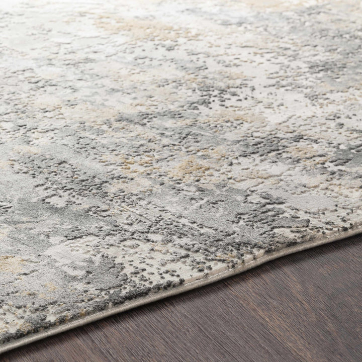 Lenzburg Modern Abstract Design Gray And Ivory Area Rug - The Rug Decor