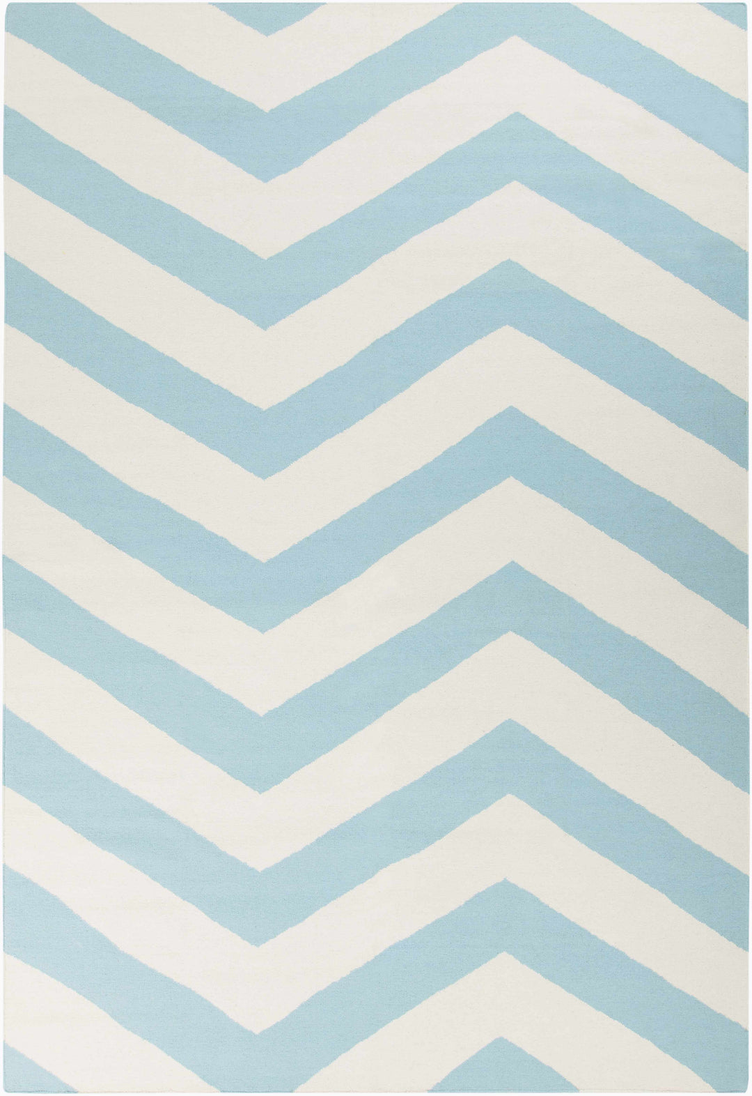 Lerona Contemporary Geometrical Blue And White Hand Woven Area Rug