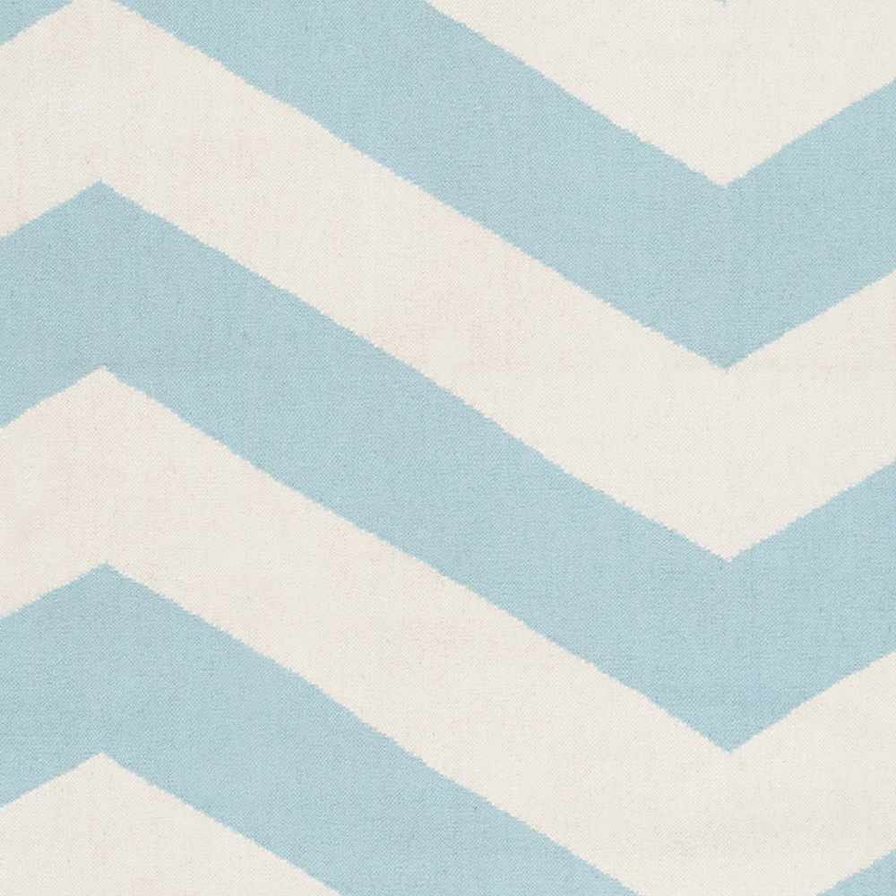 Lerona Contemporary Geometrical Blue And White Hand Woven Area Rug