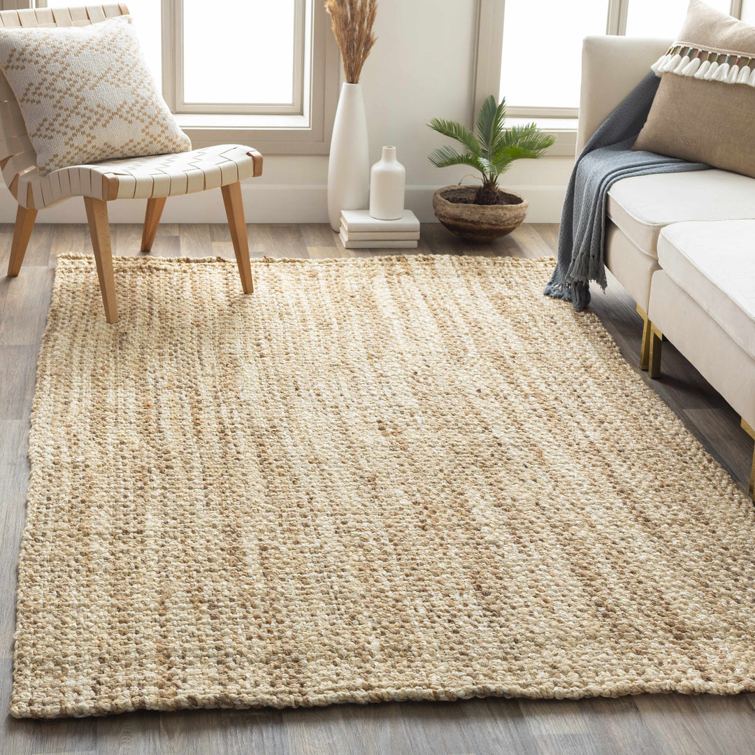 Leyton Modern Style Beige Hand Woven Area Rug