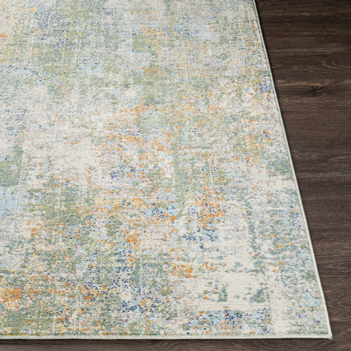 Lightwater Blue And Green Modern Abstract Design Outdoor Area Rug