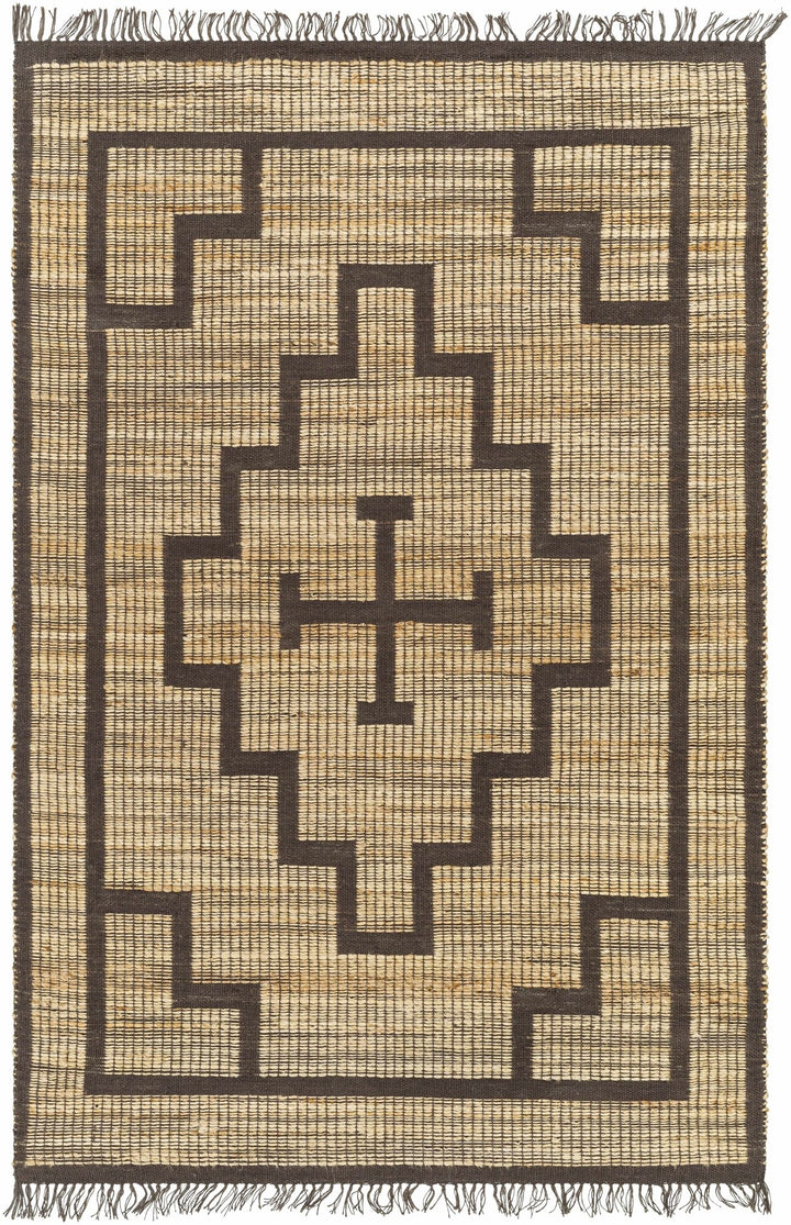 Licha Traditional Camel And Taupe Jute Rug - The Rug Decor