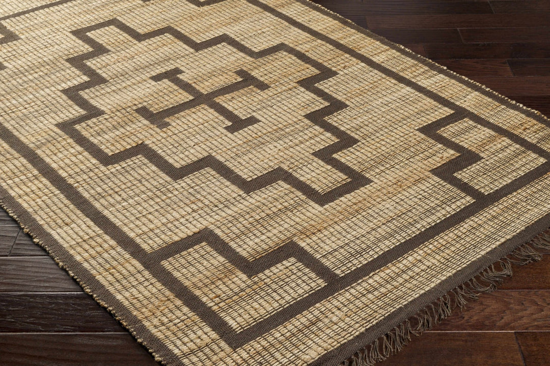 Licha Traditional Camel And Taupe Jute Rug - The Rug Decor