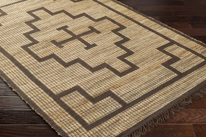 Licha Traditional Camel And Taupe Jute Rug - The Rug Decor