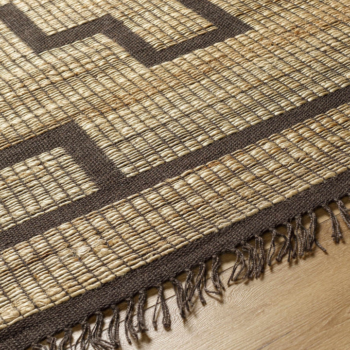Licha Traditional Camel And Taupe Jute Rug - The Rug Decor