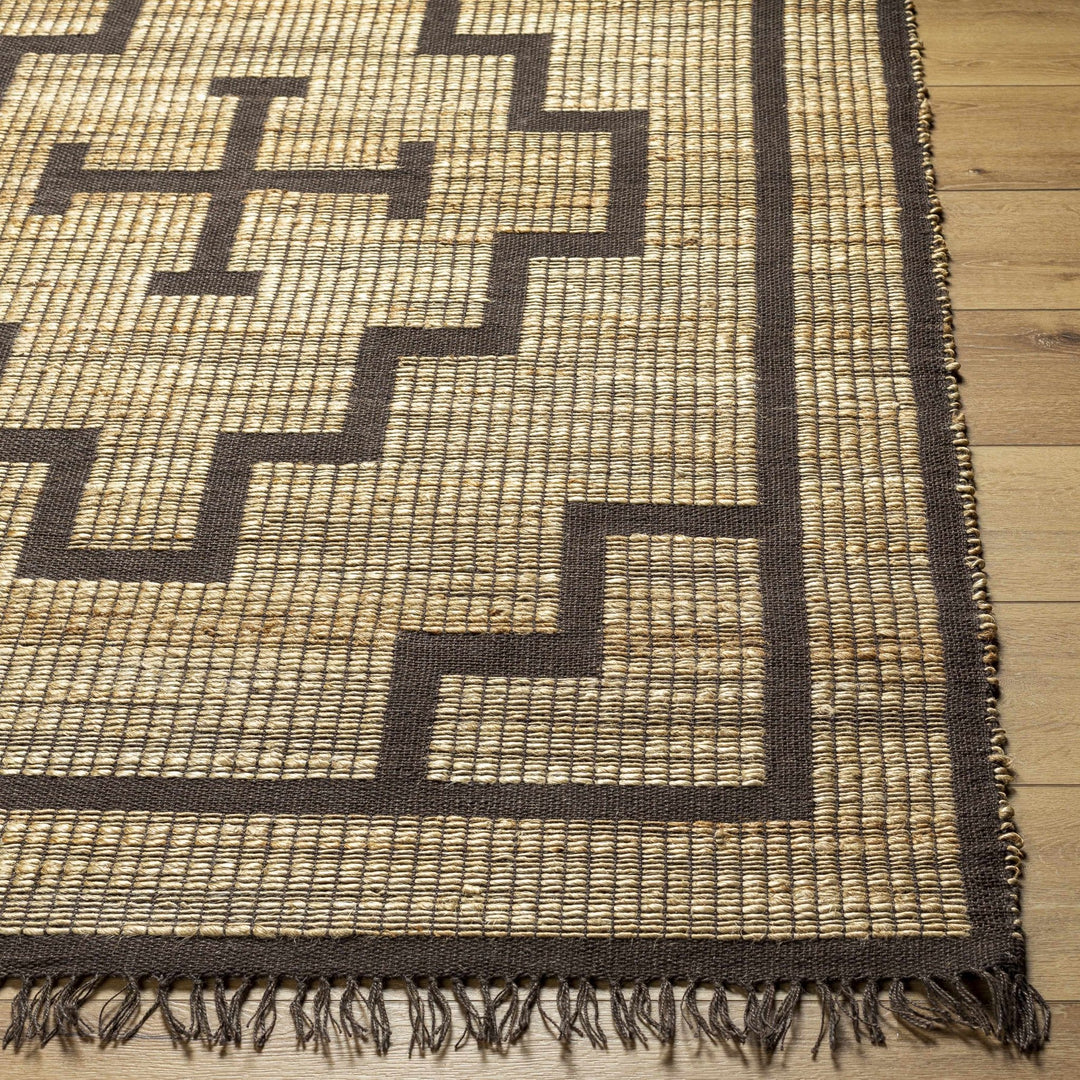 Licha Traditional Camel And Taupe Jute Rug - The Rug Decor