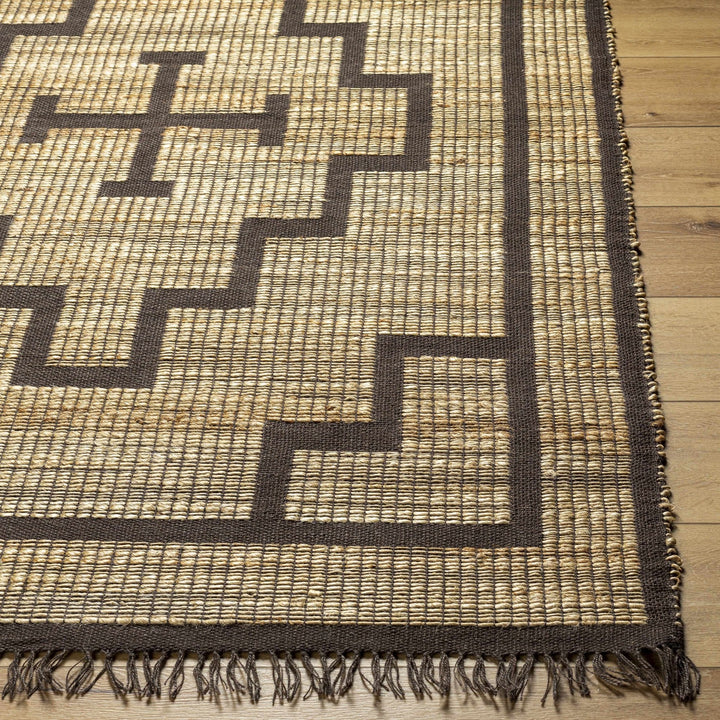 Licha Traditional Camel And Taupe Jute Rug - The Rug Decor