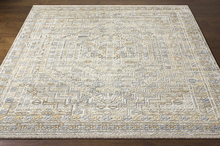 Ligao Traditional Style Olive And Gray Hand Knotted Area Rug - The Rug Decor