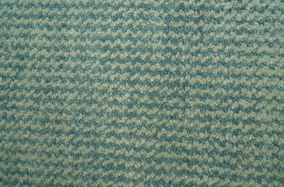 Light Blue and Beige Stripes Design Contemporary Custom Made wool Area Rug - The Rug Decor