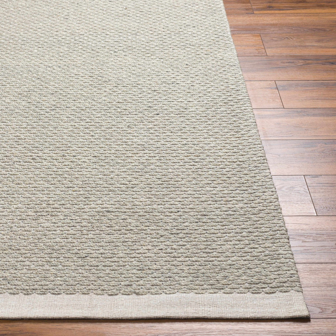 Light Brown And Cream Emlen Traditional Style Hand Woven Wool Rug - The Rug Decor