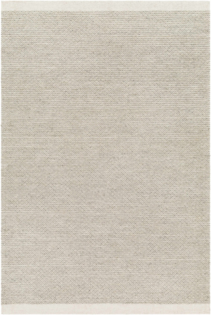 Light Brown And Cream Emlen Traditional Style Hand Woven Wool Rug - The Rug Decor
