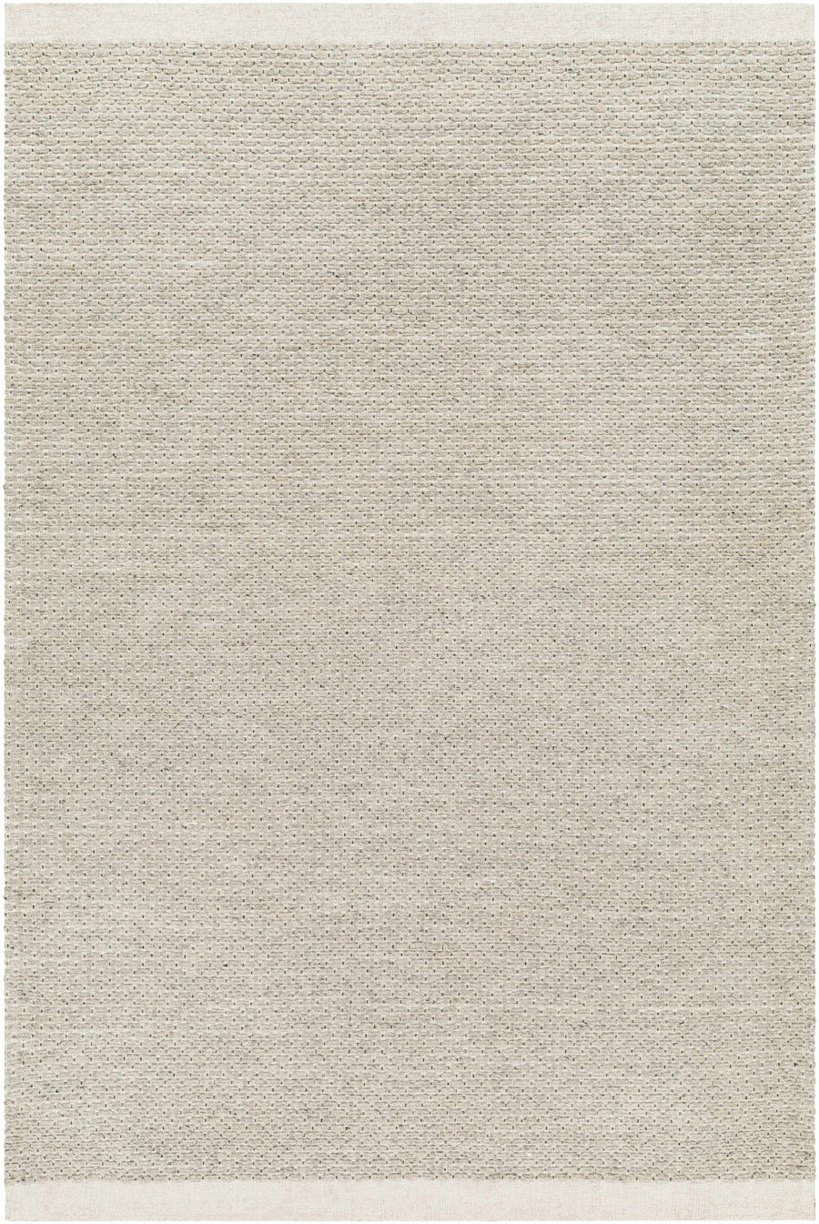 Light Brown And Cream Emlen Traditional Style Hand Woven Wool Rug - The Rug Decor