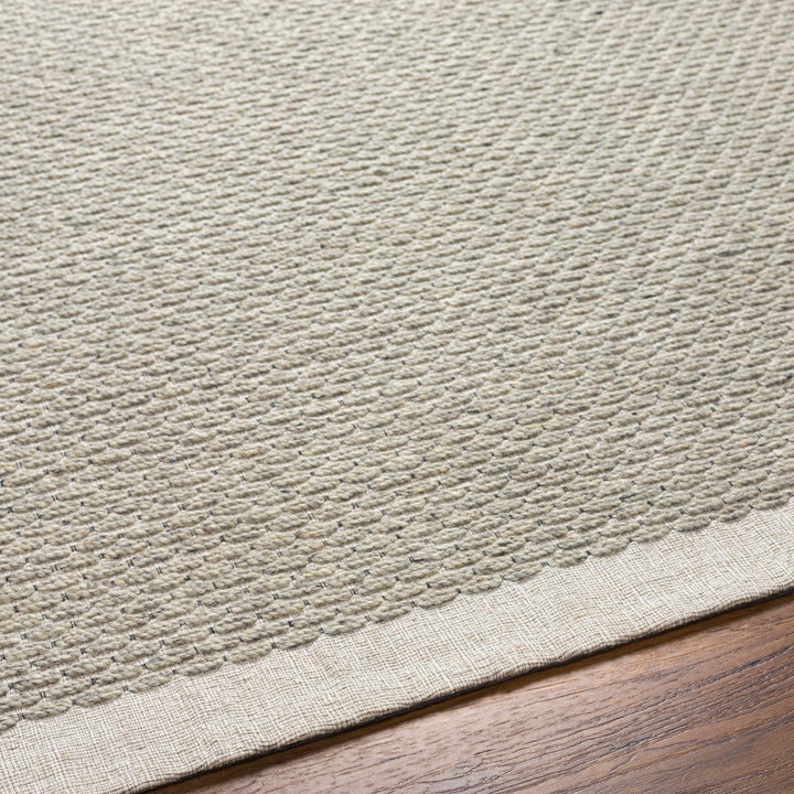 Light Brown And Cream Emlen Traditional Style Hand Woven Wool Rug - The Rug Decor