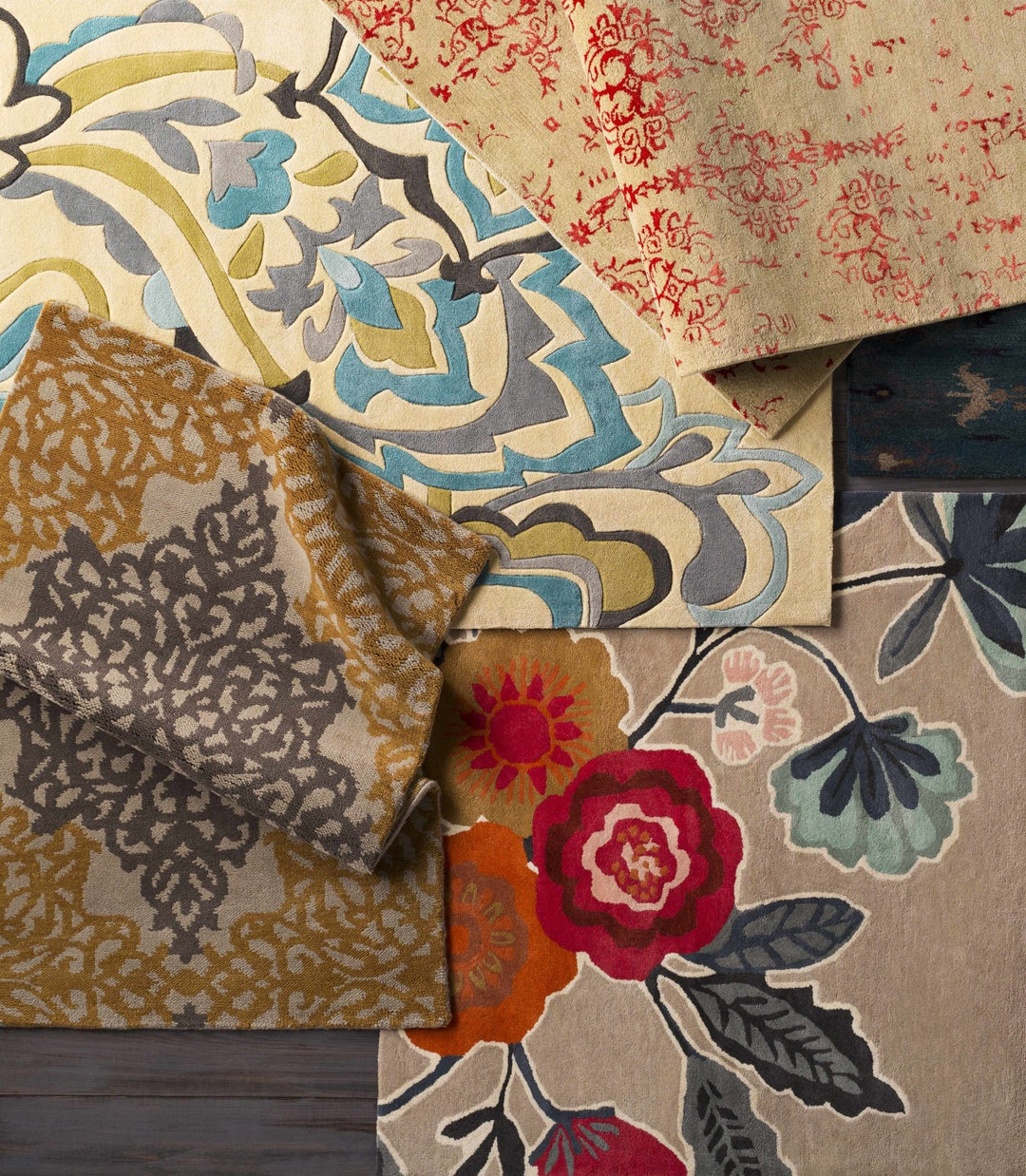 Lisle Contemporary Gray And Brown Hand Knotted Wool Rug - The Rug Decor