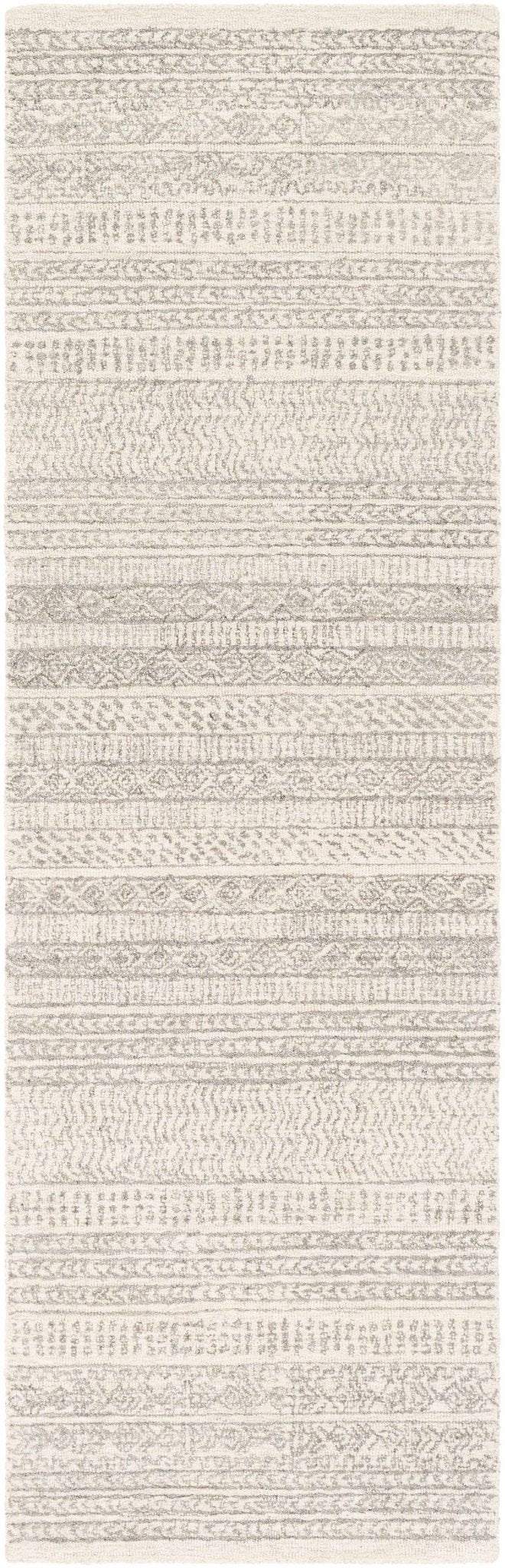 Livabliss Kinmundy Bohemian Design Gray Hand Tufted Wool Rug - The Rug Decor