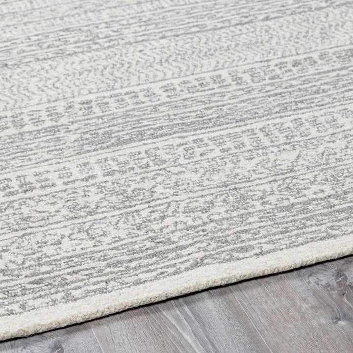 Livabliss Kinmundy Bohemian Design Gray Hand Tufted Wool Rug - The Rug Decor