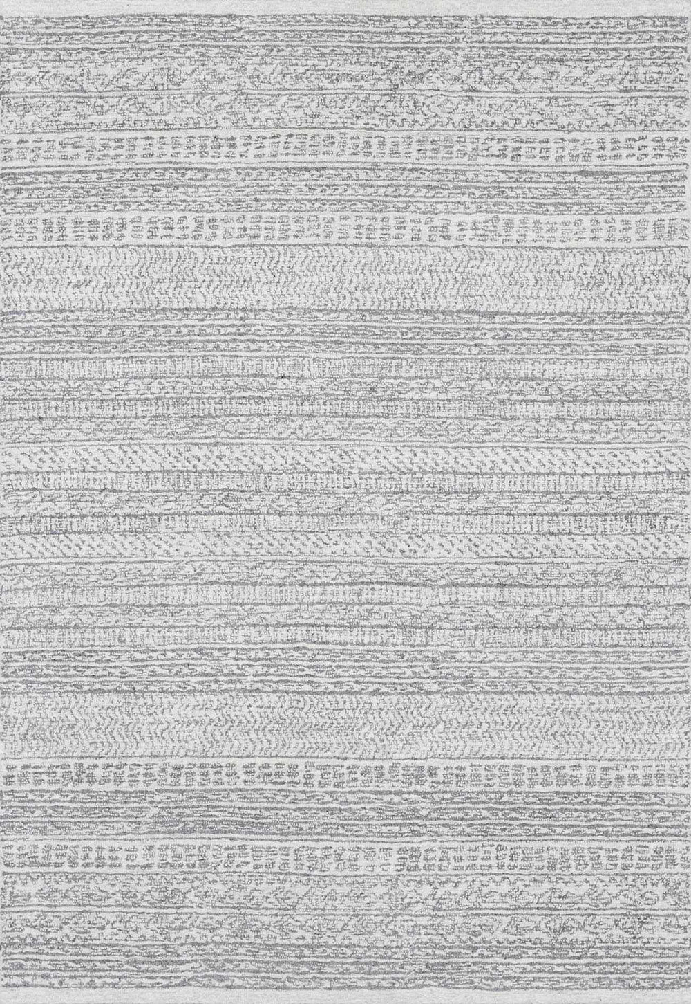 Livabliss Kinmundy Bohemian Design Gray Hand Tufted Wool Rug - The Rug Decor