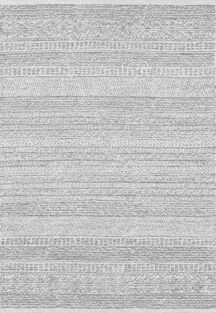 Livabliss Kinmundy Bohemian Design Gray Hand Tufted Wool Rug - The Rug Decor