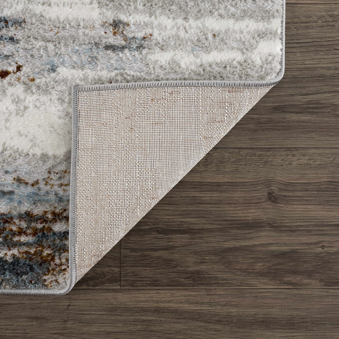 Liverpool Contemporary Abstract Gray And Charcoal Rug - The Rug Decor