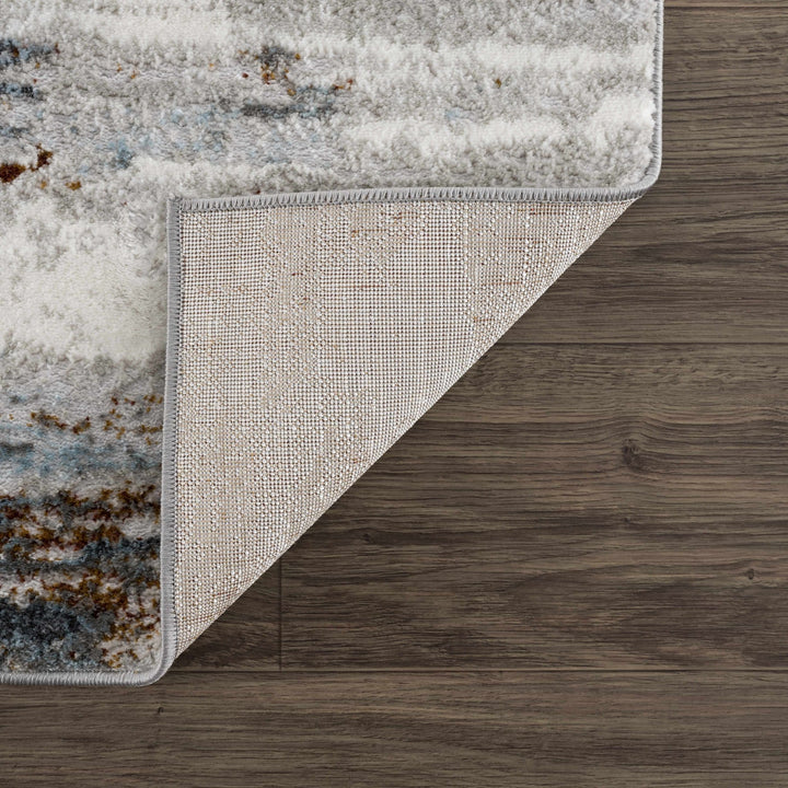 Liverpool Contemporary Abstract Gray And Charcoal Rug - The Rug Decor