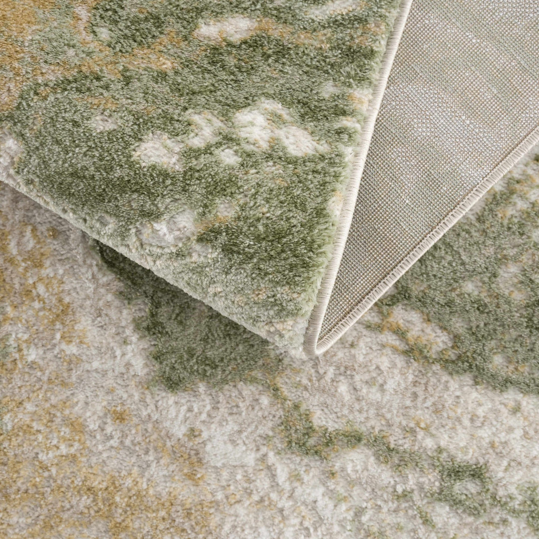 Liverpool Modern Abstract Design Green Area Rug - The Rug Decor
