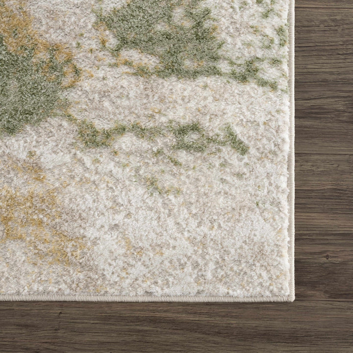 Liverpool Modern Abstract Design Green Area Rug - The Rug Decor