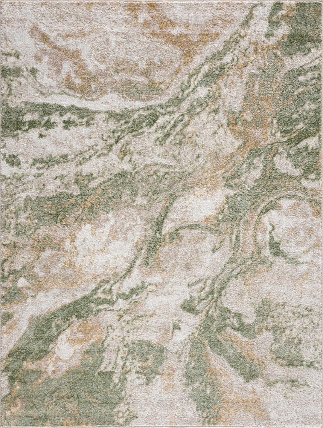 Liverpool Modern Abstract Design Green Area Rug - The Rug Decor