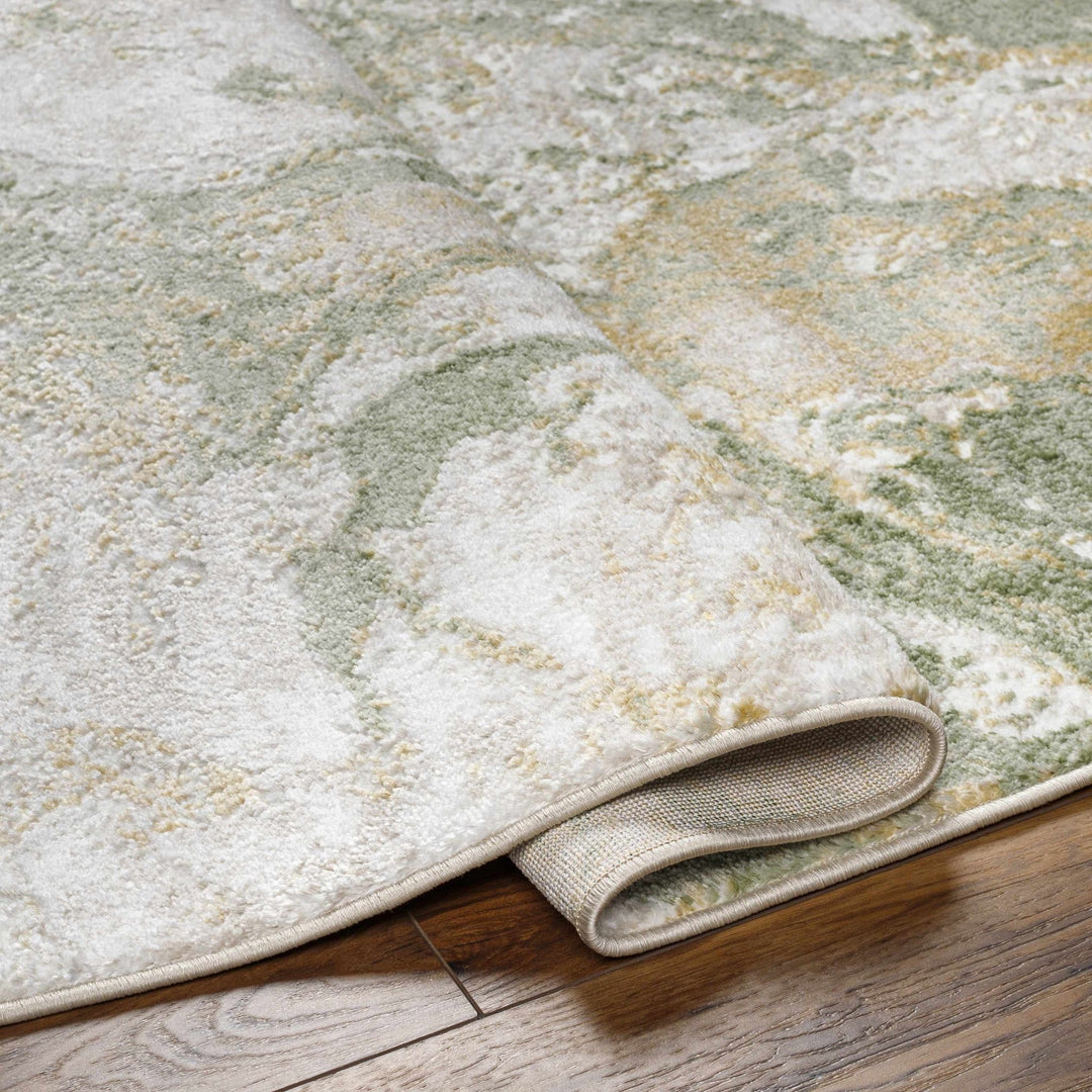 Liverpool Modern Abstract Design Green Area Rug - The Rug Decor
