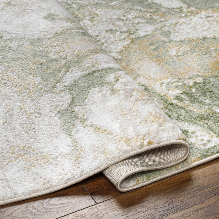 Liverpool Modern Abstract Design Green Area Rug - The Rug Decor