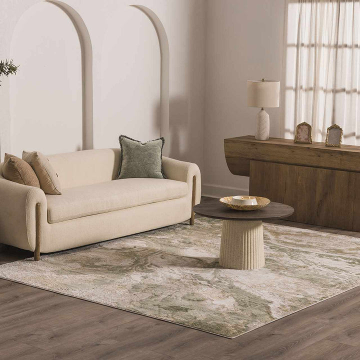 Liverpool Modern Abstract Design Green Area Rug - The Rug Decor