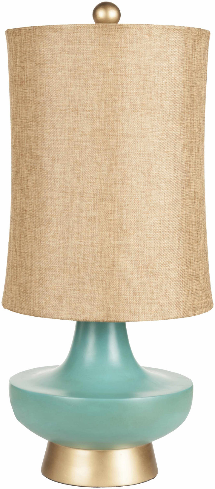 Aringay Aqua Textured Table Lamp – Contemporary Accent Lighting with Linen Shade