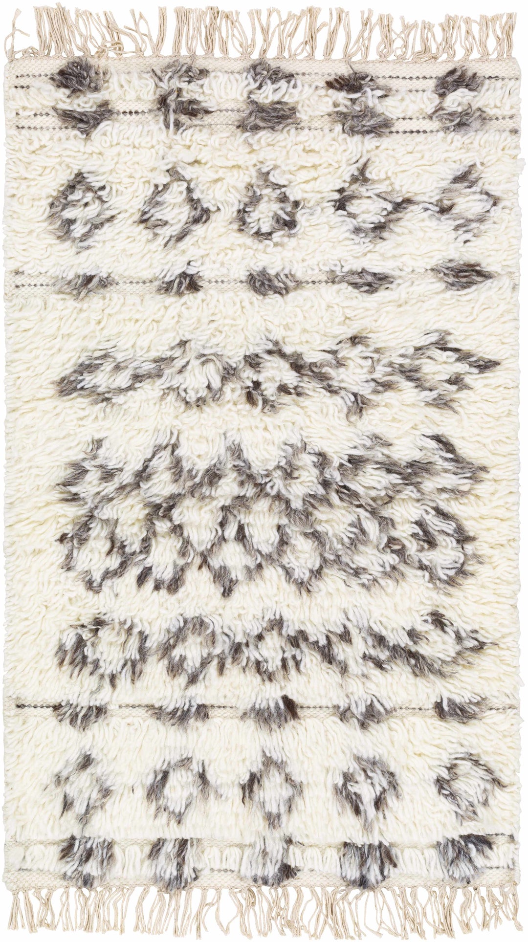 Lochwinnoch Modern Geometrical Design Ivory And Brown Area Rug