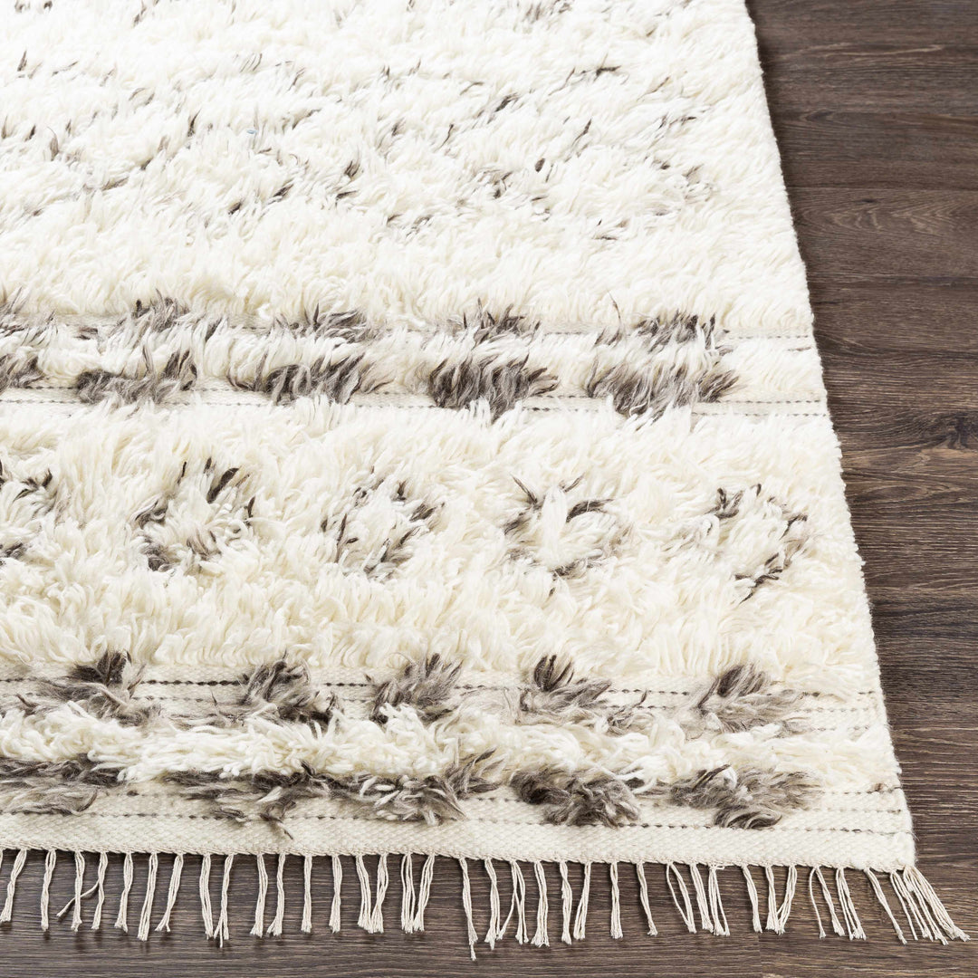 Lochwinnoch Modern Geometrical Design Ivory And Brown Area Rug