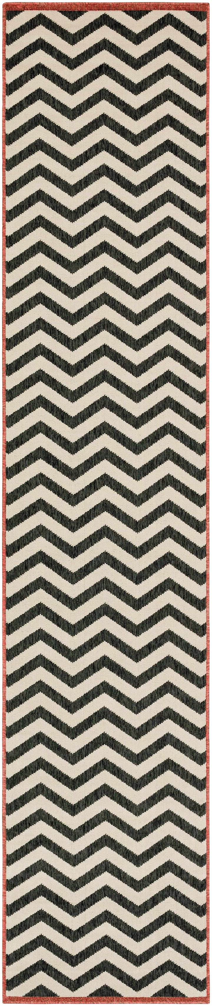 Lockhart Contemporary Geometrical Black And Ivory Rug